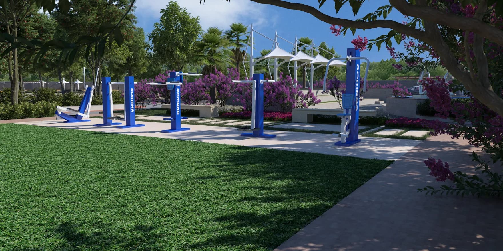 Open gym and fitness area