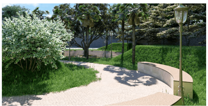 Green open spaces within the community